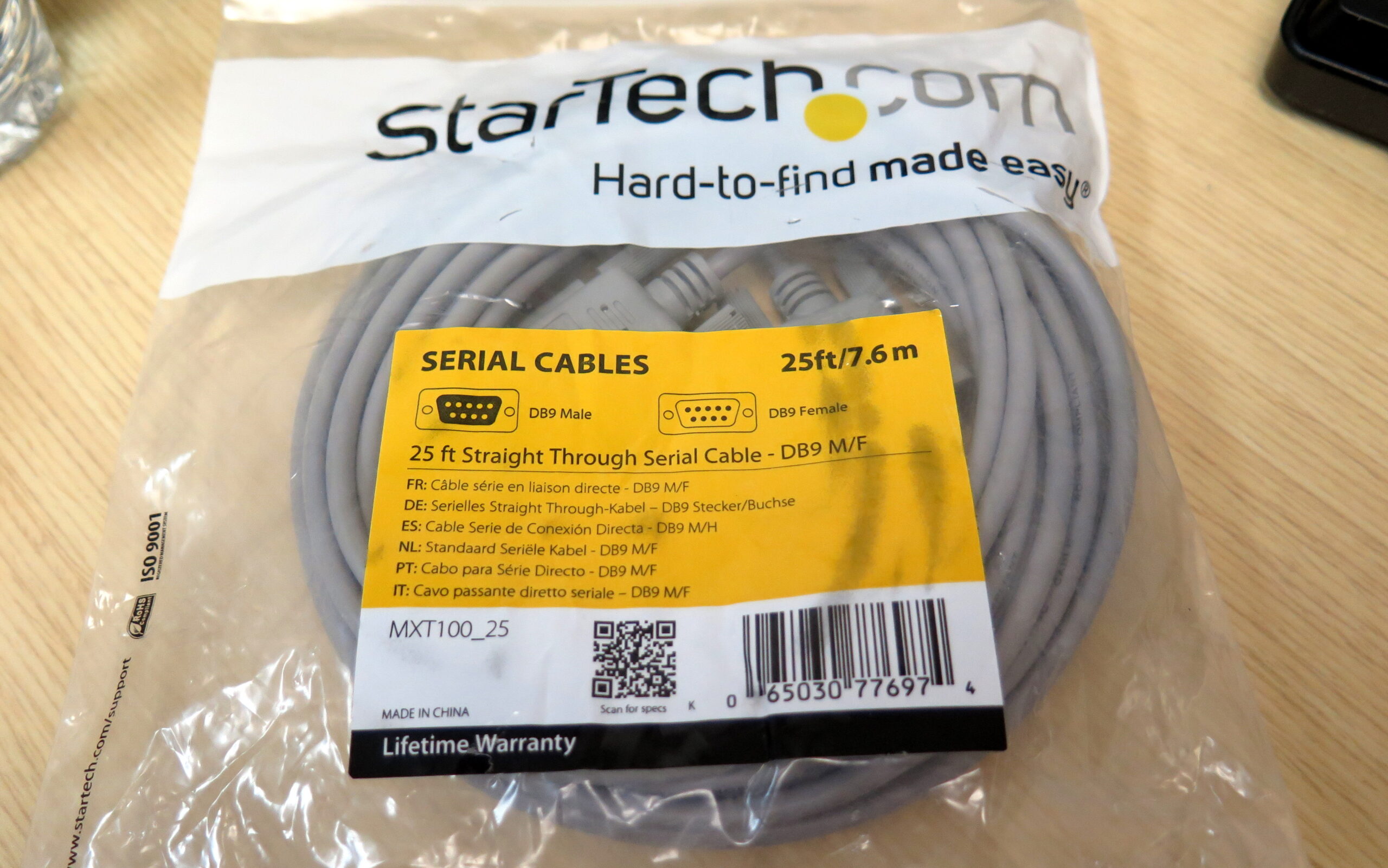 StarTech MXT100_25 Straight Through Serial Cable
