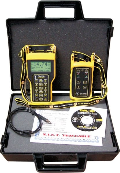 OWL KIT-FO4B-WSSDST Fiber OWL 4 BOLT / WaveSource SM Auto-test kit, ST Connector