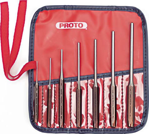 Proto J49007 - 7-pc Roll Pin Punch Set W/pouch Proto