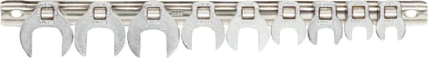 Proto J49004CF - Crowfoot Wrench Set, 3/8 thru 7/8'
