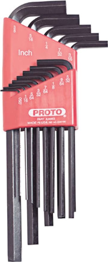 Proto J4983 - Hex Key Set Long Arm 13 Pc
