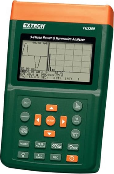 Extech PQ3350 - 3-Phase Power & Harmonics Analyzer