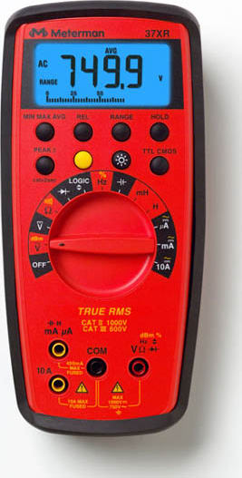 Wavetek Meterman PM1 37XR DMM w/Pomona Deluxe Test Lead Kit