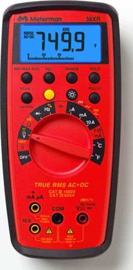Wavetek Meterman PM2 38XR DMM, Data logging Software w/Pomona Deluxe Test lead kit