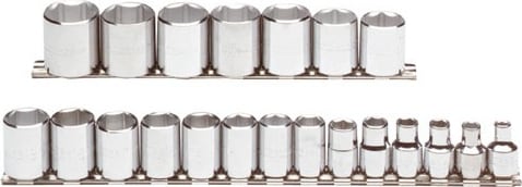 Proto J52211 - Proto Skt Set 3/8 Dr 21pc 6-Pt Metric
