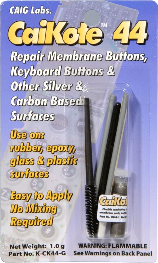 CAIG K-CK44-G - CaiKote 44 Conductive Silver/Carbon Coating, Silver-Based, 1.0 g