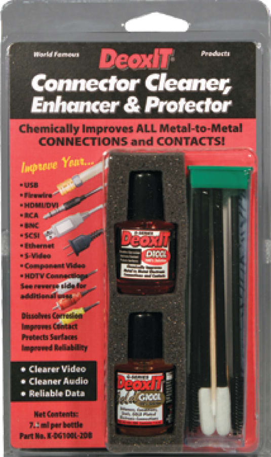 Caig Labs K-DG100L-2DB - DeoxIT Gold Audio/Video/Data Connector Cleaner Enhancer And Protector Kit