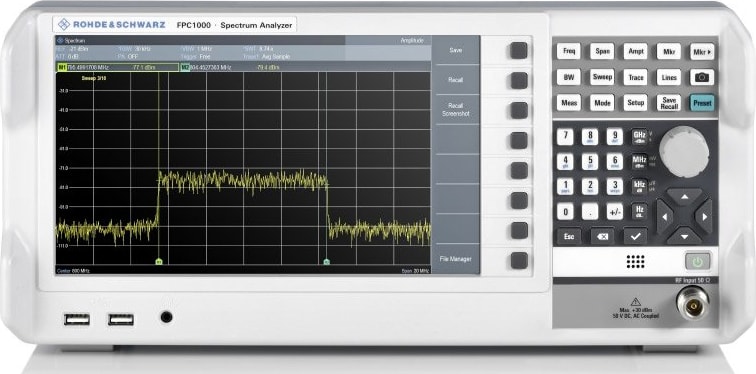 Rohde & Schwarz FPC1000-RMP97 - Spectrum Analyzer Package (Catalog number 1328.6660P97)