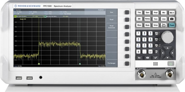 Rohde and Schwarz FPC1500 - Spectrum Analyzer with Tracking Generator (5kHz - 1GHz)