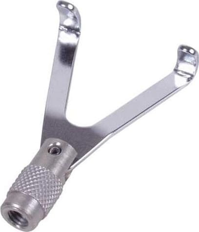 Shimpo FG-M6FKL-AL Aluminum Forked Hook Adapter, M6 Thread 20 lb Capacity