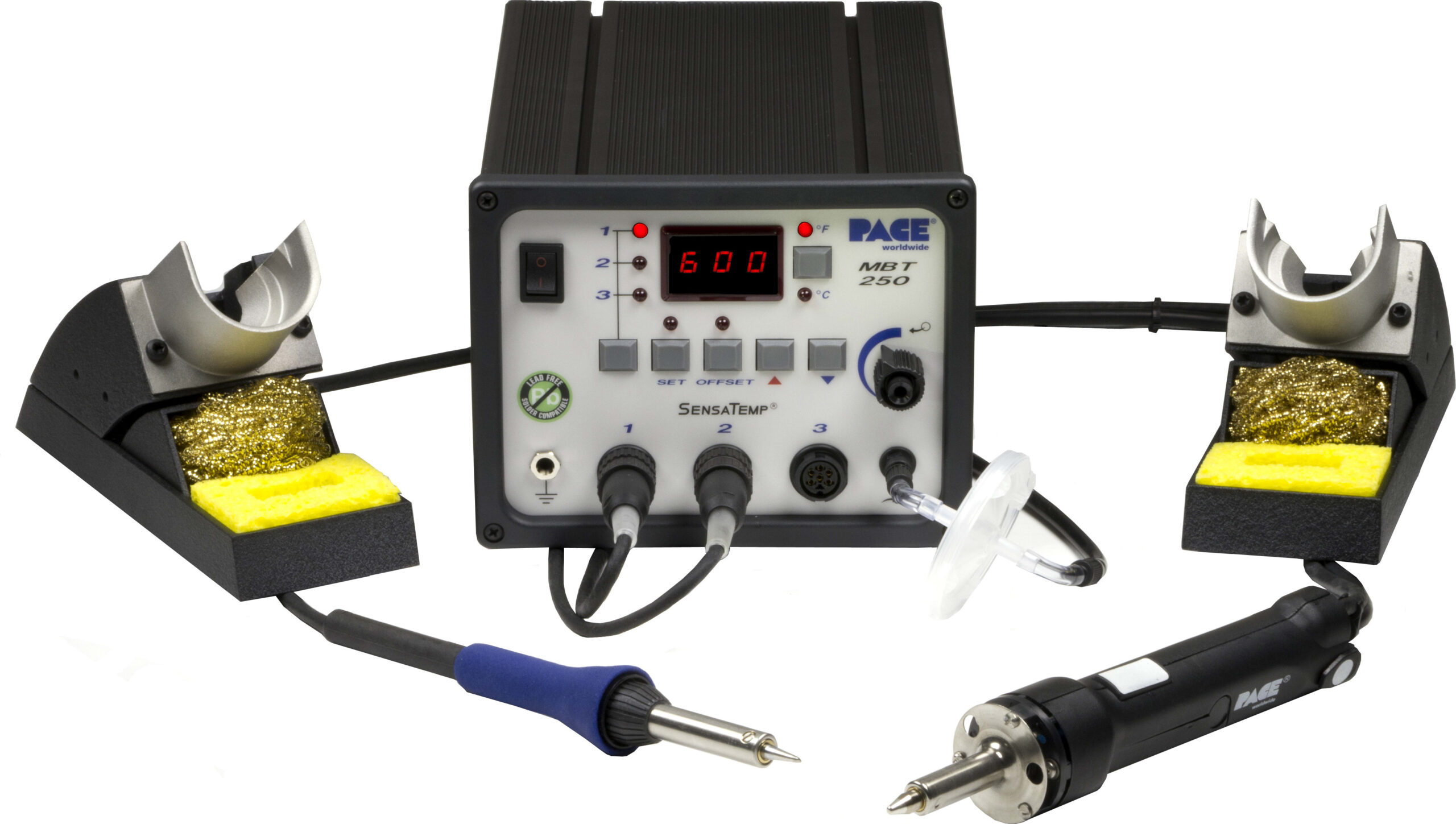 Pace MBT 250-SD Rework System - with PS-90 Soldering Iron, SX-100 Desoldering Iron