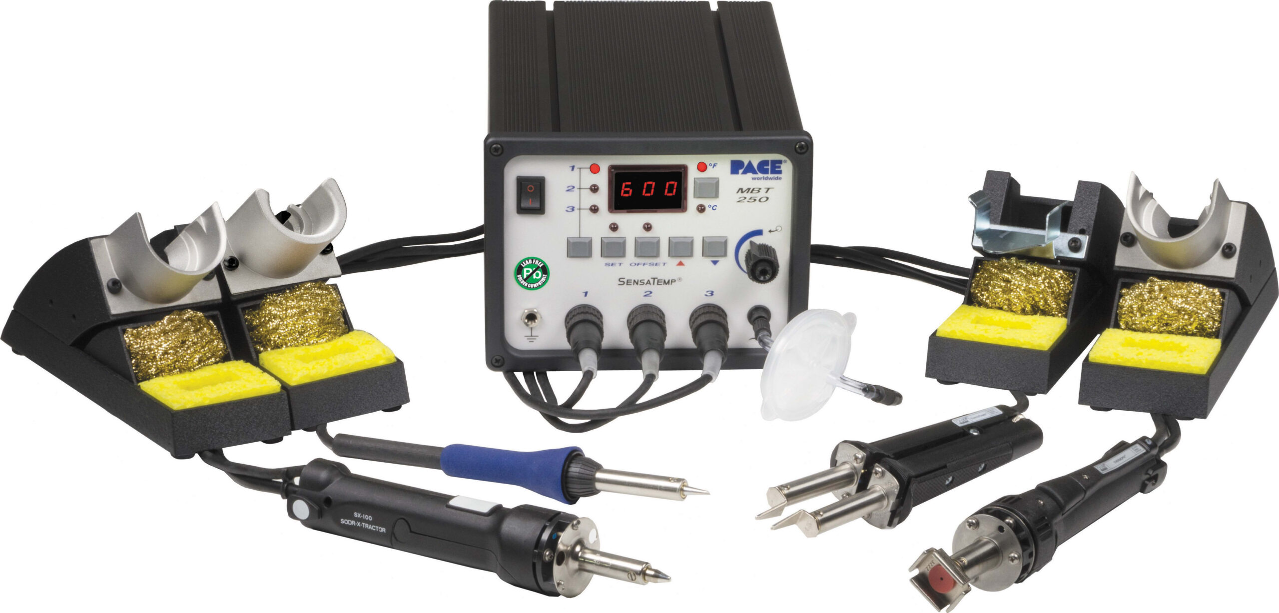 Pace MBT 250-SDTP Rework System - with Soldering Iron, Desoldering Iron, Tweezer, ThermoPik