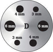 Fluke 9190-INSD Insert 'D' 9190A, metric comparison holes