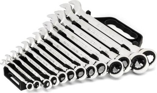GEARWRENCH 9312 Combination Wrench Set, Ratcheting, Box End, 13 Pieces