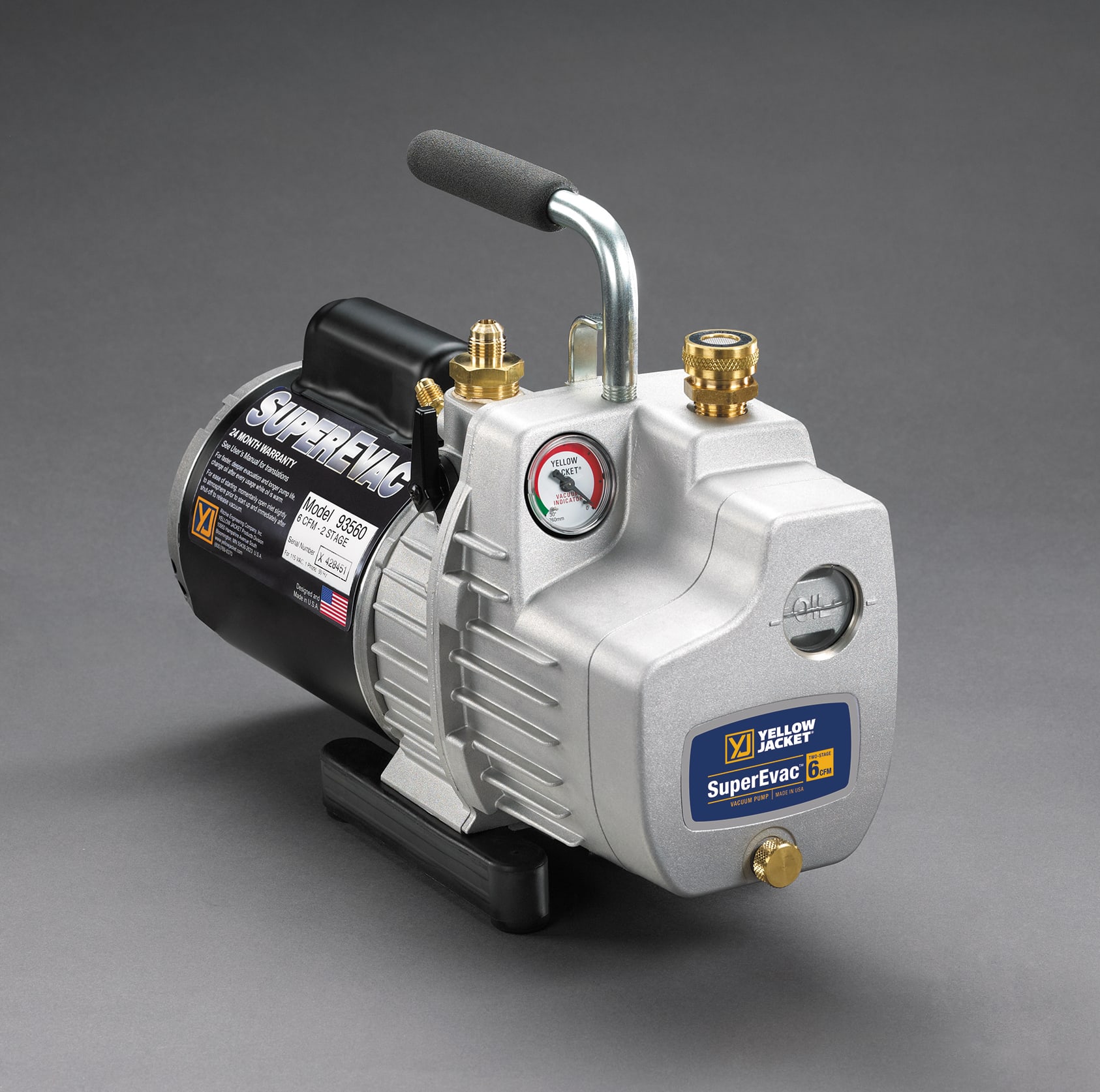 Yellow Jacket 93540 - SuperEvac Vacuum Pump, 4.0 CFM