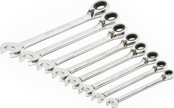 GEARWRENCH 9543 - Reversible Combo Ratchet Wrench Set 8Pc Metric