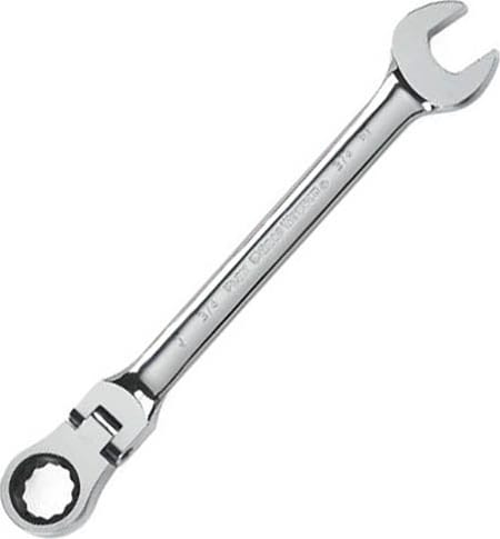 GEARWRENCH 9712 - Combination Wrench, Ratcheting, Box End, Flex, 12 Points, 72 Tooth, 3/4' Size