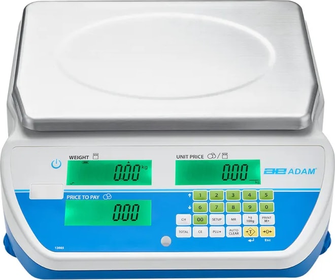 Adam Equipment SWZ 15Da - Swift Price Computing Retail Scale, 6/15lb. Capacity, 0.002/0.005lb Readability, 0.004/0.009lb Repeatability, 11.8-inch x 8.3-inch, NTEP Approved