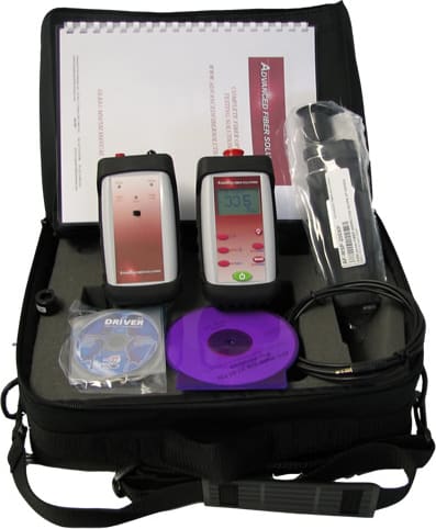Advanced Fiber OLK61XP-V OLK6 Test Kit with OM220 Data Storage Power Meter, OS420VSCEL Light Source and MSP-200XP Power Microscope