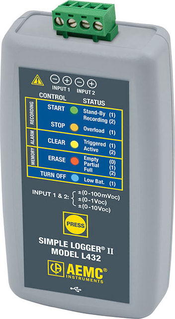 AEMC L432 - Simple Logger II DC Voltage Logger