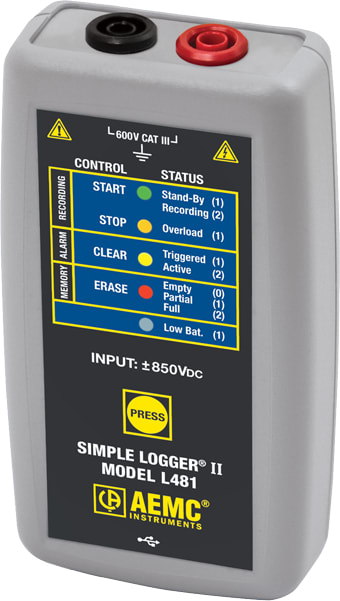 AEMC L481 - Simple Logger II DC Voltage Logger