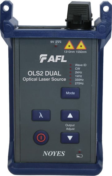 AFL OLS2-DUAL-FC - Laser Light Source with Wave ID (1310/1550), FC Connector