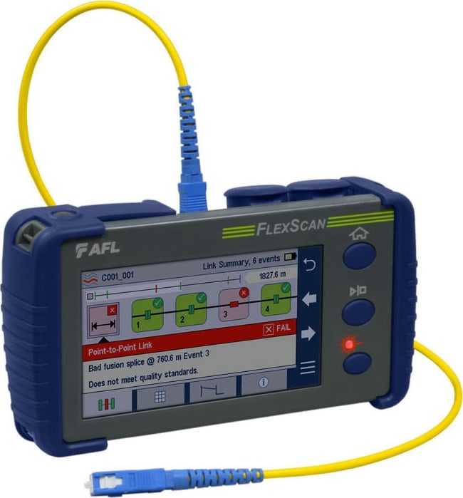 AFL FS200-303-FTTH-PRO - OTDR FTTH Pro Kit 1310/1550/1625, with VFL, OLS/OPM, BT/Wi-Fi and FOCIS Flex