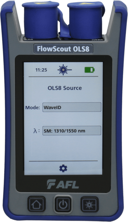 AFL OLS8-SL2-BAS - FlowScout OLS8-SM Light Source Basic Kit, Single Port, 1310/1550nm