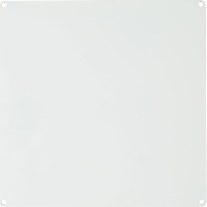 Allied Moulded PL122 White Painted Carbon Steel Back Panel for use with 12'x12' Fiberglass Enclosures