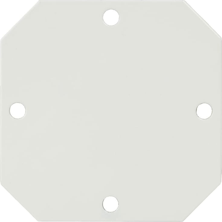 Allied Moulded PL44 White Painted Carbon Steel Back Panel for use with 4'x4' Enclosures
