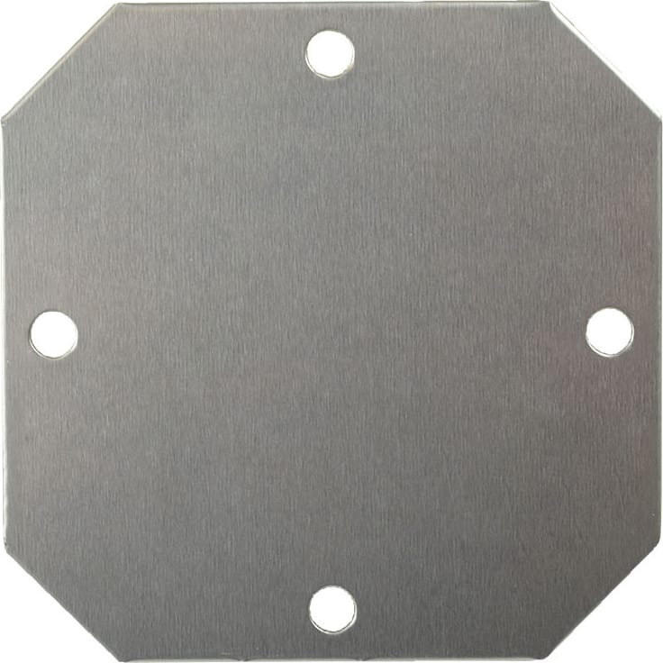 Allied Moulded PLA44 Aluminum Back Panel for use with 4'x4' Enclosures