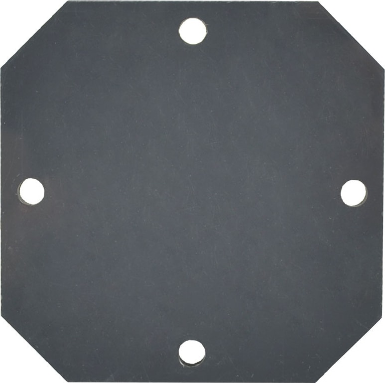 Allied Moulded PLPVC44 Polyvinyl Chloride Back Panel for use with 4'x4' POLYLINE Enclosures