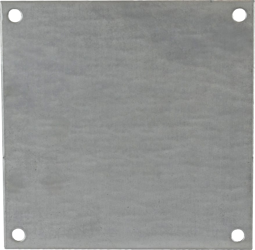 Allied Moulded PG66 Galvannealed Steel Enclosure Back Panel for AM664