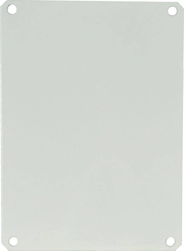 Allied Moulded PL86 White Painted Carbon Steel Back Panel for Use with 8 x 6 Enclosures