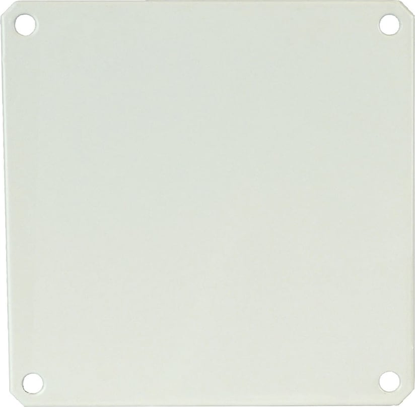 Allied Moulded PL88 White Painted Carbon Steel Back Panel for Use with 8 x 8 Enclosures