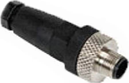 Altech CNM12-S5SP0-BP9 - Field-Wired Conn., M12, Male, Straight, 5-pos, Nut