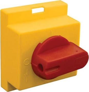 Altech K/KU3P Y/R - Handle, 3-Pole, Yellow/Red, Use with KU325/340/363, KU Series Disconnect Switch
