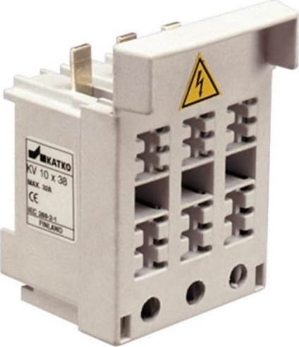 Altech KV 10X38 CC - Fuse Holder, 30A, For 10X38mm or CC-Type Fuses, UL/cUL