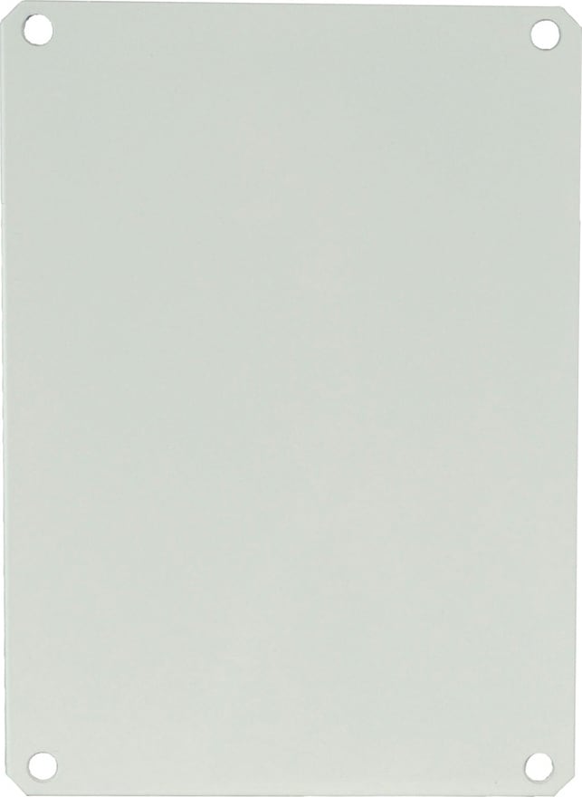Allied Moulded PL108 White Painted Carbon Steel Enclosure Back Panel for AMP1086
