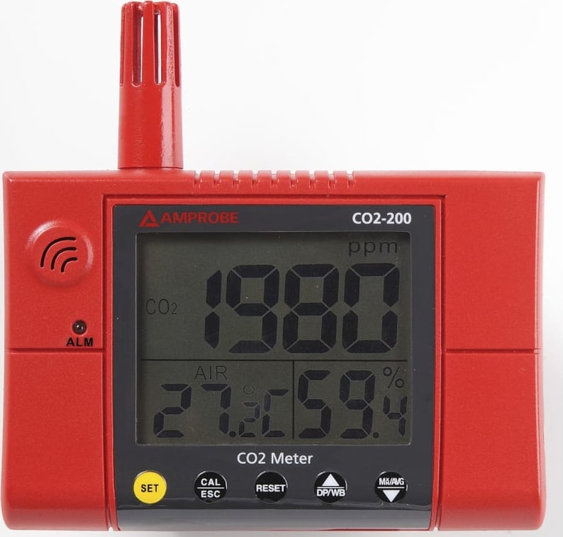 Amprobe CO2-200 - Wall Mounted Carbon Dioxide Meter