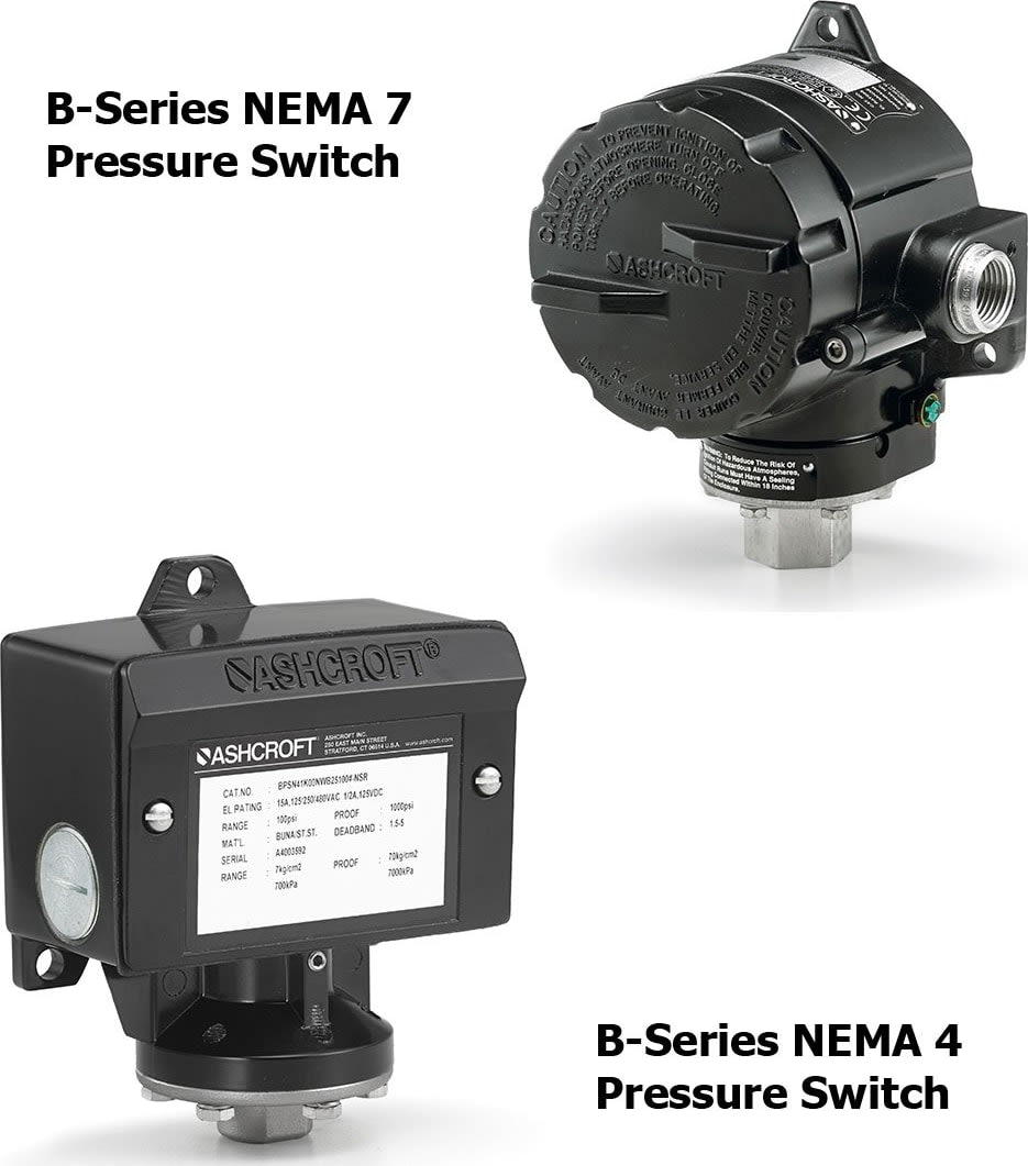 Ashcroft B-Series - Switches for Gauge Pressure