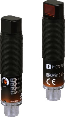 Autonics BRQPS10M-TDTA-C-P - Sensor, Photo, Plastic body, Side sensing type, Through beam, 10M Sensing Distance, Light and Dark On, PNP Output, Connector type, 10-30 VDC