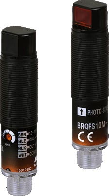 Autonics BRQPS10M-TDTA-C - Sensor, Photo, Plastic body, Side sensing type, Through beam, 10M Sensing Distance, Light and Dark On, NPN Output, Connector type, 10-30 VDC