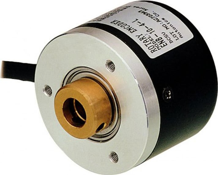 Autonics E40HB10-250-3-T-24 - Rotary Encoders, Incremental, 0mm, 10mm Hollow built-in, 250 PPR, A, B, Z, Totem pole output, 12-24VDC