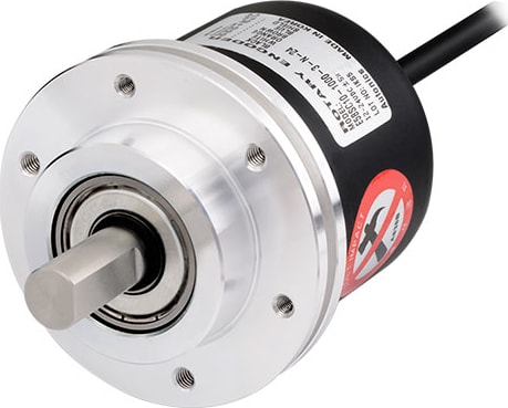 Autonics E58SC10-1024-6-L-5 - Encoder, Incremental, 58mm, 10mm Shaft Clamping, 1024 PPR, A, A/, B, B/, Z, Z/ Line driver output, 5VDC, Side outgoing Connector