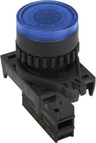Autonics L2RR-L3BD - 22/25 mm Pilot Light, Blue, Flat Head, LED 12-30VDC/AC