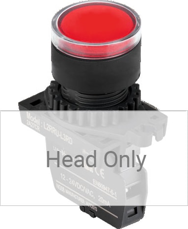 Autonics L2RRU-L3R - Pilot Lamp Diameter 22/25, Red, Flat Round Head, Non Marking(Lamp)