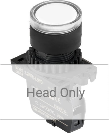 Autonics L2RRU-L3W - Pilot Lamp Diameter 22/25, White, Flat Round Head, Non Marking(Lamp)