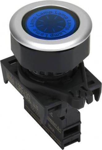 Autonics L3RF-L3BL - 30 mm Pilot Light, Blue, Flat Head, LED 100-220VAC