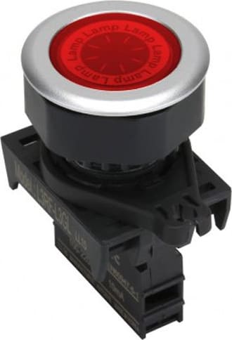 Autonics L3RF-L3RD - 30 mm Pilot Light, Red, Flat Head, LED 12-30VDC/AC